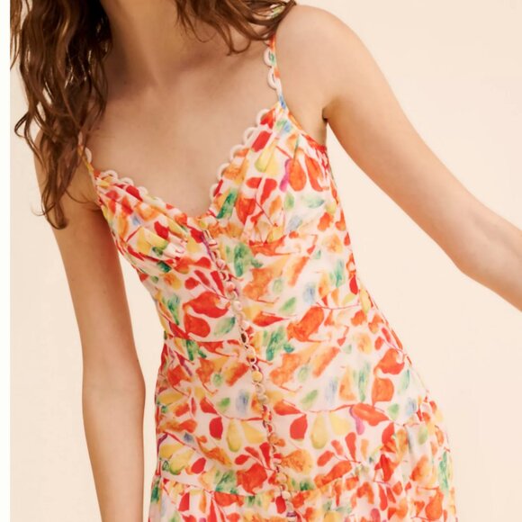 ASTR the Label Tazia Colorful Floral Maxi Dress Size M - Picture 4 of 9